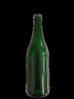 Láhev Frizzante zelená 0,75 L, bidule, dekorace na svatbu