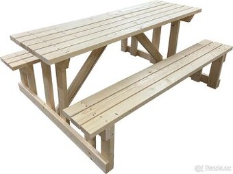 Zahradní lavička se stolem 200 cm