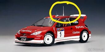 Anténa Peugeot 206 WRC autoart