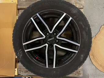 4x Obutá Alu kola DEZENT 215/55R16, 4x100, zimní Bridgestone