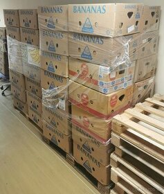 banánové krabice, banánovky prázdné