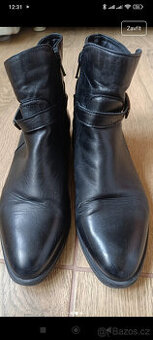 kotníkové kožené boty Baťa 37