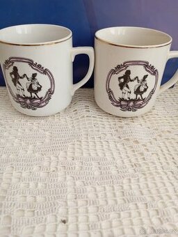 Retro hrnek Czechoslovakia Rokoko kus