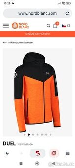 Pánská paverflecová mikina Nordblanc vel.xxl