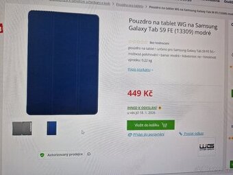 Pouzdro na tablet Samsung Galaxy Tab S9 FE, S10 FE