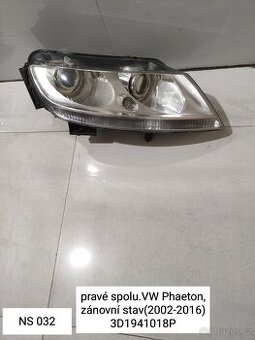 PRAVÉ SVĚTLO VW PHAETON ( ZÁNOVNÍ )   originální  KOD: p3D19