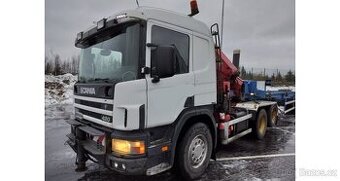 Scania P 124 s hydr. ruk HMF 2823K5