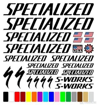 Rámové polepy Specialized, Scott, Santa Cruz, Giant, Colnago