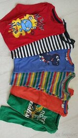 Trička dlouhý rukáv 6x,  vel 86-92