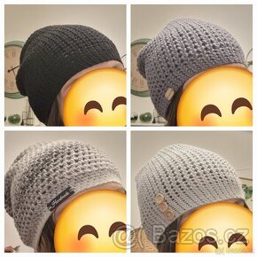 Homelesky čepice ručně háčkované