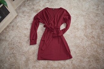 Šaty, šatičky xs/34 Shein vínové