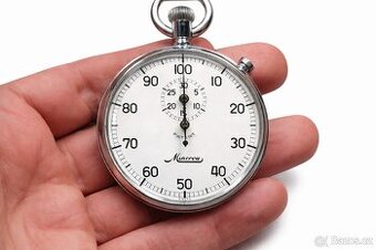 Švýcarské kapesní stopky MINERVA – funkční, krásný stav, Ø 5