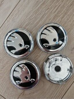 60 mm Stredove krytky poklicky loga Skoda