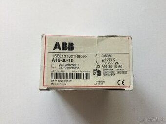 Prodám  Stykač ABB A16-30-10 220-230V 50Hz / 230-2 nový