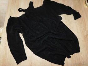 Dámský prodloužený svetr-Nový-vel.XXL