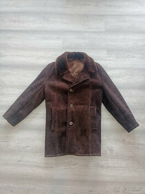 Starý kožený kabát  KARA,Nová pracovní bunda cerva