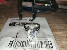 Nový pánský prsten s zirkonem - 130 Kč