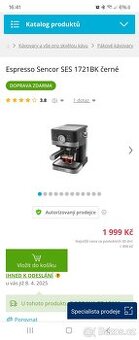 Espresso Sencor