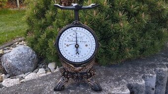 Krásné staré jednomiskové 10kg váhy s orlem
