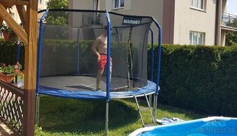 Trampolína Marimex 366 cm + ochranná síť a schůdky