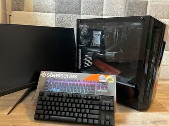 herní PC, monitor, klávesnice