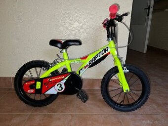 Dětské kolo Dino Bikes Raptor 14” – s kolečky