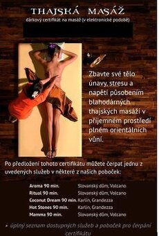 Sabai thajská masáž 90min