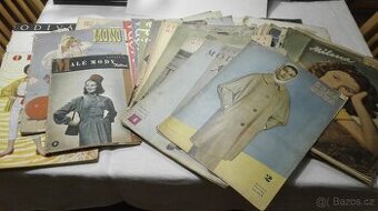 Staré módní časopisy - konvolut 26 ks