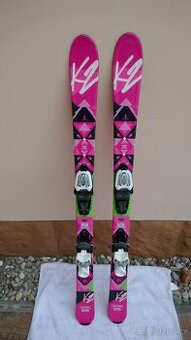 DÍVČÍ DĚTSKÉ LYŽE K2 LUV BUG/VÁZÁNÍ MARKER 4.5