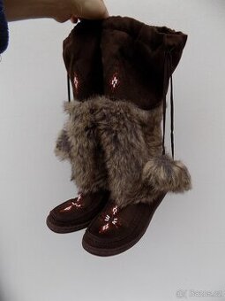 dámské kožešinové boty v.41-42