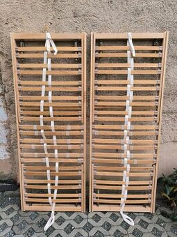 Lamelový polohovatelný rošt - 195 x 75 cm - 2 kusy