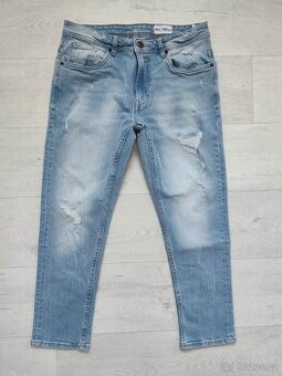 Pánské slim fit rifle ke kotníkům Jean Pascale W32