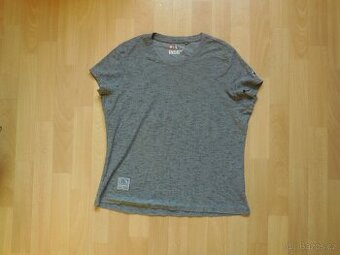 dámské Engelbert Strauss šedé tričko ,kr.ruk., melír, 44/L