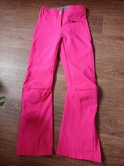 Malinové softshell lyžařské kalhoty Epister xs