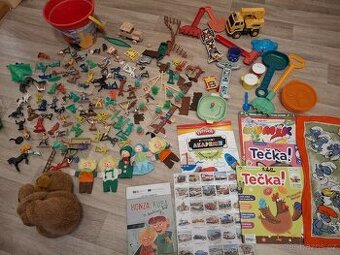 Věci na písek, sbírka indiánů, koníci, maňásci na prst, 70 k