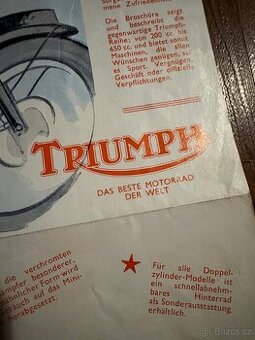 katalog TRIUMPH (1961) – Bonneville, Trophy, Tiger –
