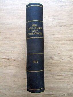 Sbírka zákonů a nařízení 1923 – prodej sbírky starých knih.