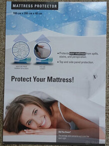 NEPROPUSTNÝ CHRÁNIČ MATRACE - PROSTĚRADLO - NOVÉ NEPOUŽITÉ N