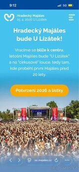 Vstupenka - Majáles Hradec Králové 2026
