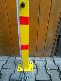 Sklopný parkovací sloupek žlutý na zámek 60 cm - 1