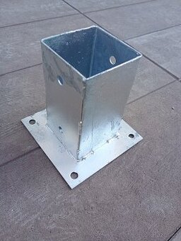Patka sloupku 81x81x150mm tl. 1.8mm ZN