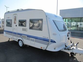 Prodám karavan Hobby 450 sf,r,v..2005 + mover + klima + stan