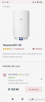 Bojler Tatramat Eov 120