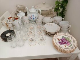 Sklo, porcelán