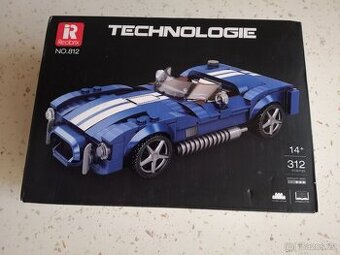 Stavebnice závodní auto modré
