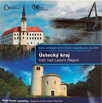 Sada oběžných mincí České republiky 2021 - Ústecký kraj