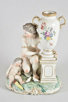 Porcelánová figurální skupina Frankenthal 1779