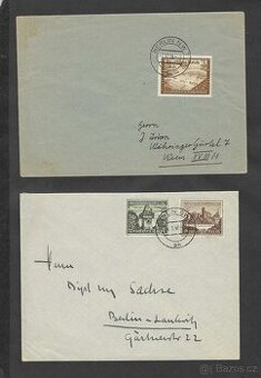 Deutsches Reich - 2 obálky se známkami  ZAMLUVENO