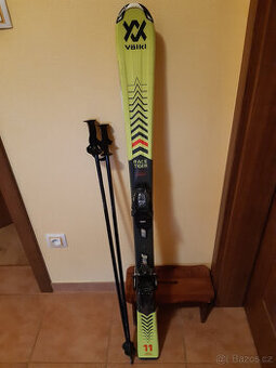 Lyže 130+hůlky - 1