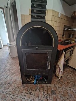 Krbová kamna + výměník + inst. ala hodinový manžel
